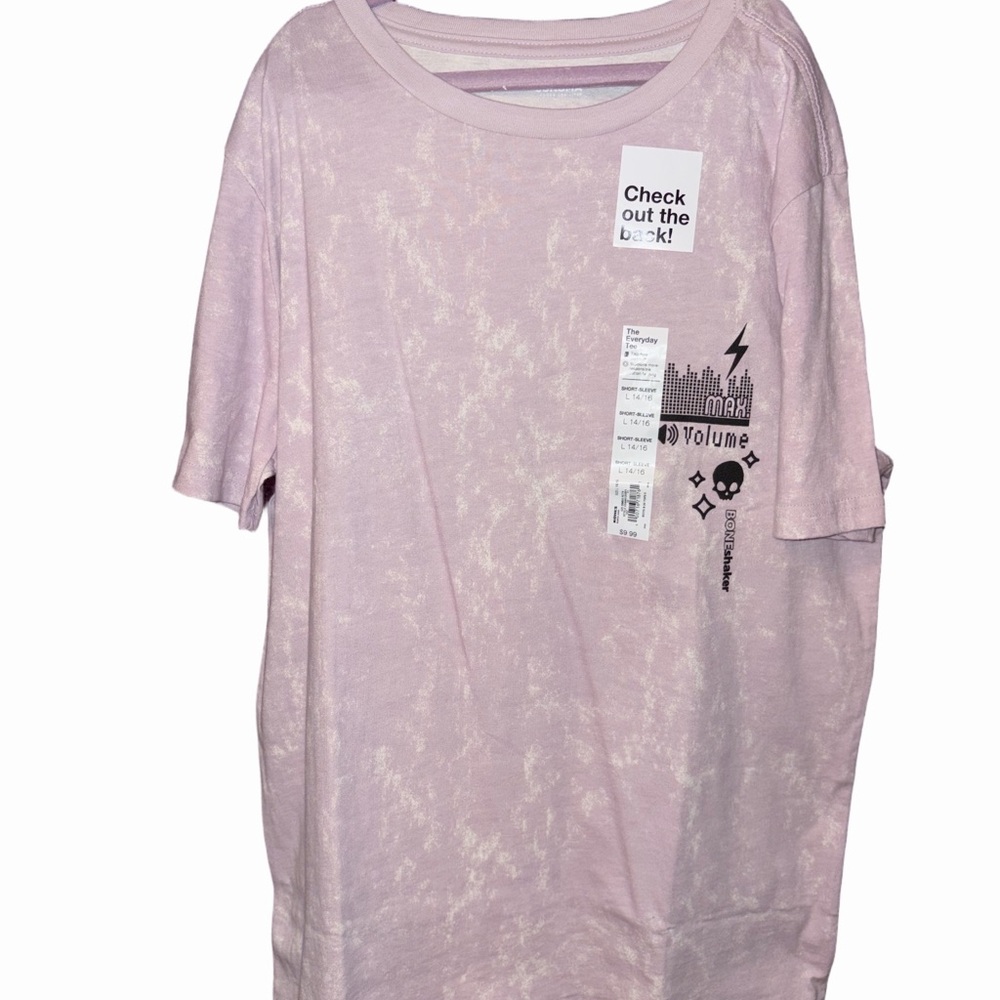 🏝️🎉Sonoma Boys Pink City Graphic Tee Short Sleeve Size L NWT Streetwear